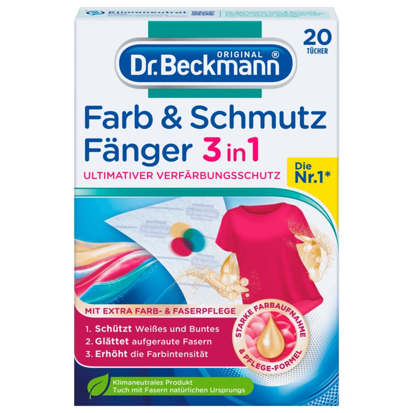 Dr. Beckmann Farb & Schmutz Fänger 3 in 1 20 Tücher